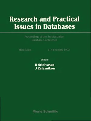 cover image of Research and Practical Issues In Databases--Proceedings of the 3rd Australian Database Conference